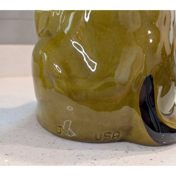 Vintage Basset Hound Dog Cookie Jar Glossy Ceramic Doranne of California 1950s - Picture 12 of 16